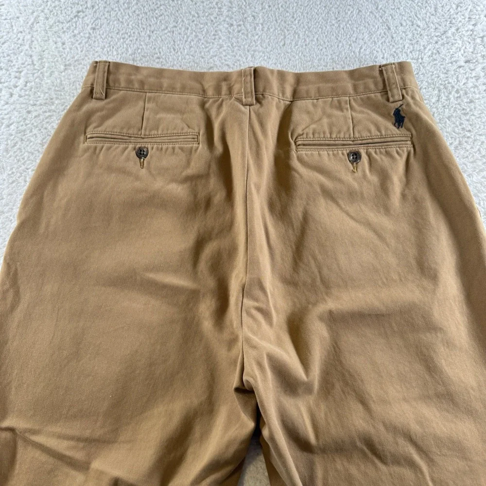 Vintage Polo Ralph Lauren Prospect Pant Men's 33x30 Tan Chino Preppy Clean